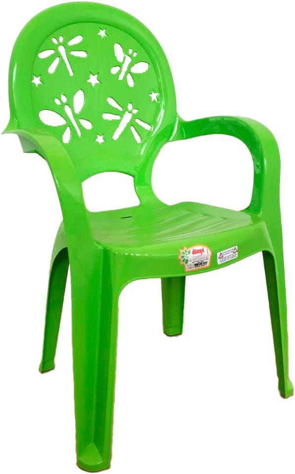 WEBHIDDENBRAND Detská stolička (365 x 360 x 586 mm), zelená